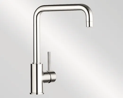 BLANCO Kchenarmatur Mili Chrom Einhebelmischer / Spltischarmatur mit Festauslauf 360 schwenkbarer Auslauf