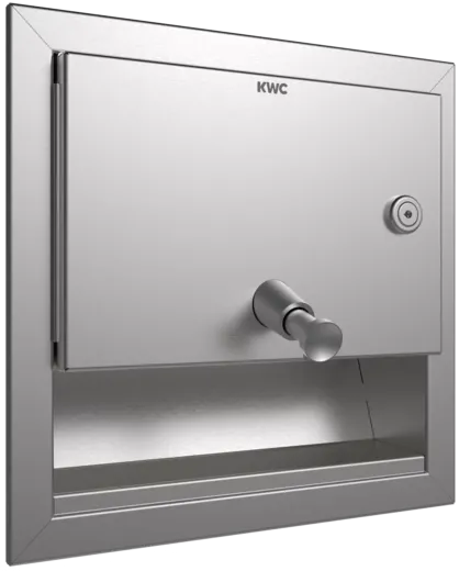 KWC PROFESSIONAL Rodan Seifenspender RODX619EN Unterputzmontage manueller Betrieb ohne Nachfllmedien