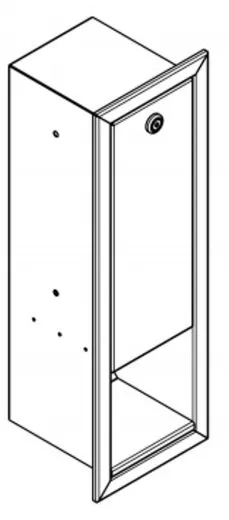 KWC PROFESSIONAL Rodan Seifenspender RODX618E Unterputzmontage manueller Betrieb ohne Nachfllmedien