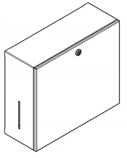 KWC PROFESSIONAL Rodan Papierhandtuch-und Seifenspender Kombination RODX601 fr die Aufputzmontage