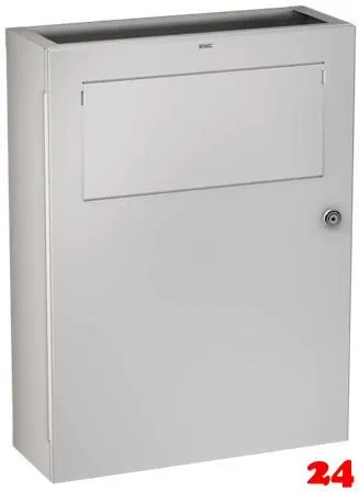 KWC PROFESSIONAL Rodan Hygieneabfallbehlter RODX612 fr die Aufputzmontage ohne Nachfllmedien