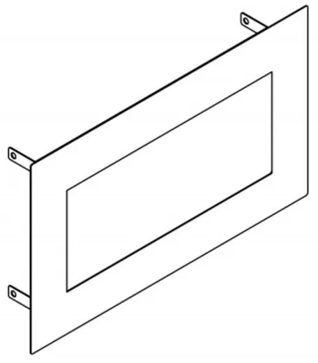 KWC PROFESSIONAL Rodan Abfall-Abwurfklappe RODX605TTH zum horizontalen Einbau in Arbeitsplatten