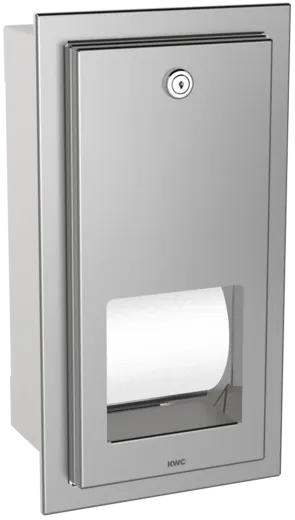 KWC PROFESSIONAL Rodan WC-Doppelrollenhalter RODX672E mit Spindelsystem fr die Unterputzmontage