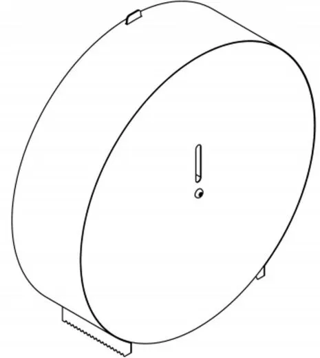 KWC PROFESSIONAL WC-Grossrollenhalter Jumbo CHRX670 fr die Aufputzmontage fr Grossrolle bis max.  350 mm