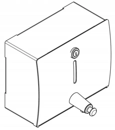 KWC PROFESSIONAL Stratos Seifenspender STRX619N Aufputzmontage manueller Betrieb ohne Nachfllmedien