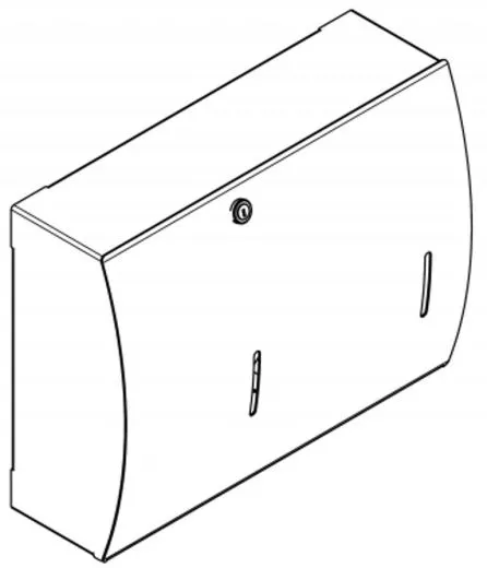 KWC PROFESSIONAL Stratos Papierhandtuch-und Seifenspender Kombination STR601 fr die Aufputzmontage