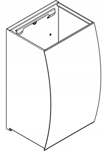 KWC PROFESSIONAL Stratos Abfallbehlter STR605 ca. 34 Liter fr Aufputzmontage
