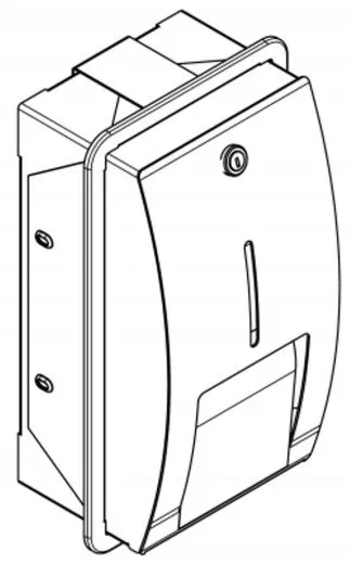 KWC PROFESSIONAL Stratos WC-Rollenhalter STR672E mit Spindelsystem fr Unterputzmontage