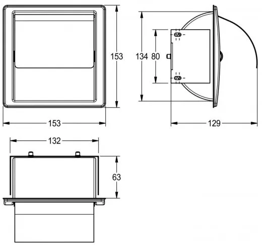 KWC PROFESSIONAL Stratos WC-Rollenhalter STRX673E fr die Unterputzmontage
