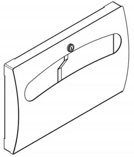 KWC PROFESSIONAL Stratos WC-Sitzpapierspender STRX680 fr die Aufputzmontage fr KWC-Sitzpapier
