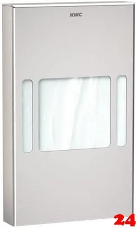 KWC PROFESSIONAL Rodan Hygienebeutelspender RODX191 fr die Aufputzmontage ohne Nachfllmedien