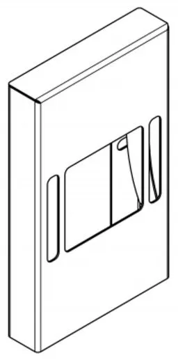 KWC PROFESSIONAL Rodan Hygienebeutelspender RODX191 fr die Aufputzmontage ohne Nachfllmedien