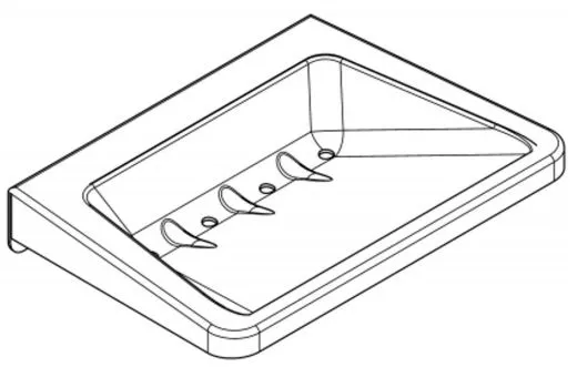 KWC PROFESSIONAL Seifenablage BS646 Seifenschale fr Aufputzmontage