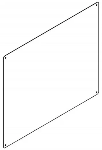 KWC PROFESSIONAL Spiegel CHRH601 Spiegel aus Chromnickelstahl hochglanzpoliert Materialstrke 1,0 mm