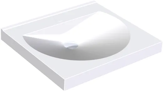 KWC PROFESSIONAL Ronda Einzelwaschtisch ANMW210 Waschtisch MIRANIT fr Wandmontage runde Mulde ohne Hahnlochbohrung