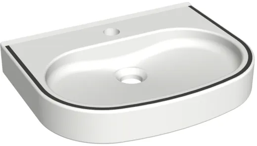 KWC PROFESSIONAL VARIUScare Einzelwaschtisch ANMW504 Waschtisch MIRANIT fr Wandmontage unterfahrbar Barrierefrei* fr Rollstuhlfahrer geeignet