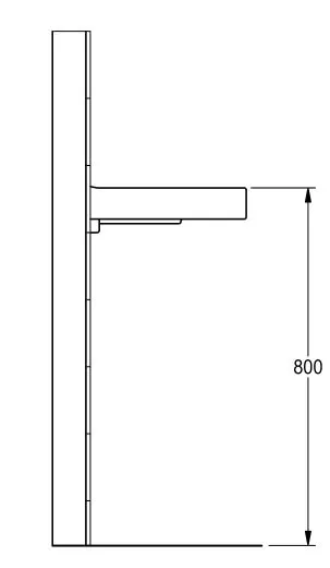 ✅ KWC PROFESSIONAL VARIUScare Einzelwaschtisch ANMW505 Waschtisch MIRANIT fr Wandmontage unterfahrbar Barrierefrei* fr Rollstuhlfahrer geeignet