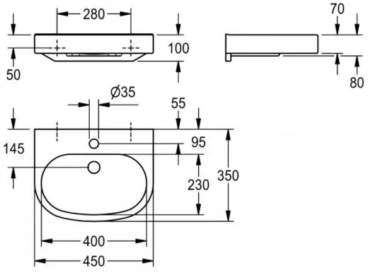 ✅ KWC PROFESSIONAL VARIUScare Einzelwaschtisch ANMW505 Waschtisch MIRANIT fr Wandmontage unterfahrbar Barrierefrei* fr Rollstuhlfahrer geeignet