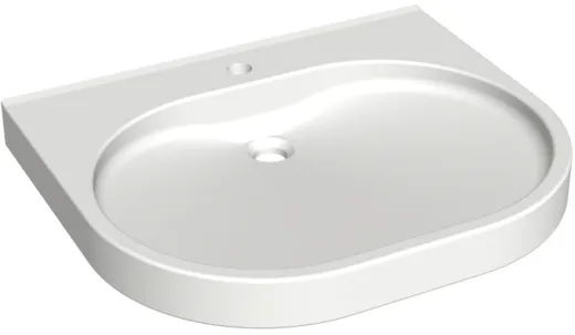 KWC PROFESSIONAL VARIUScare Einzelwaschtisch ANMW501 Waschtisch MIRANIT fr Wandmontage unterfahrbar Barrierefrei* fr Rollstuhlfahrer geeignet