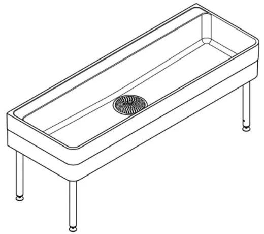 KWC PROFESSIONAL Miranit Werkraumbecken SIRW773 Reinigungsbecken / Schlammfangbecken Mineralgranit (2000x700mm)