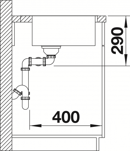 BLANCO Kchensple Andano 340/340-IF/A Edelstahlsple / Doppelsple Flachrand mit Ablaufsystem InFino und PushControl