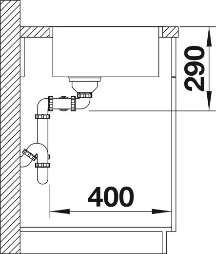 BLANCO Kchensple Andano 340/340-IF Edelstahlsple / Doppelbecken Flachrand mit Ablaufsystem InFino und Handbettigung