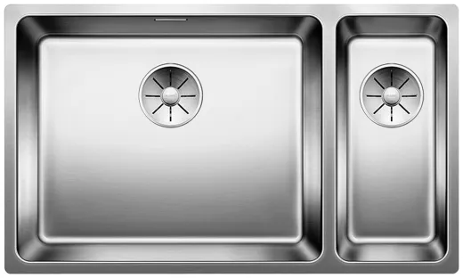 BLANCO Kchensple Andano 500/180-U Edelstahlsple / Unterbaubecken mit Ablaufsystem InFino und Handbettigung