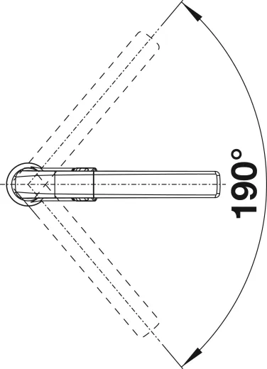 BLANCO Kchenarmatur Avona-S Silgranit-Look Einhebelmischer mit Zugauslauf 190 schwenkbarer Auslauf