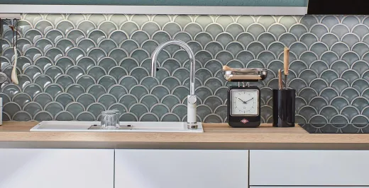 BLANCO Carena-S Vario Silgranit-Look Einhebelmischer mit Zugauslauf verdeckter Auslauf umstellbar