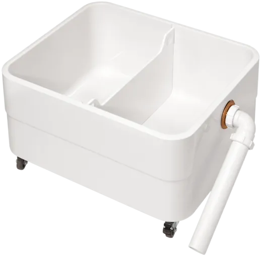 KWC PROFESSIONAL Miranit Schlammfangbecken SIRW759 Reinigungsbecken aus Mineralgranit