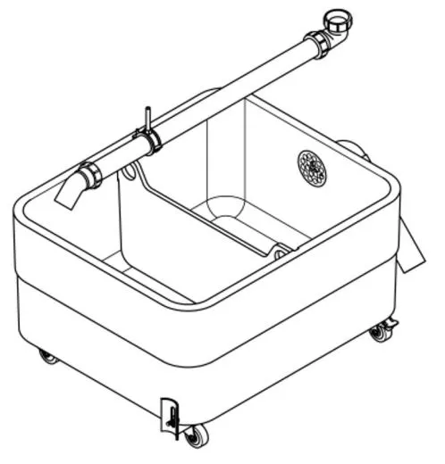 KWC PROFESSIONAL Miranit Schlammfangbecken SIRW759 Reinigungsbecken aus Mineralgranit