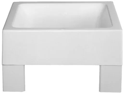 KWC PROFESSIONAL FLENSBURG Miranit Fusswanne SIRW841 aus Mineralgranit mit Vierkantrohr-Unterbau