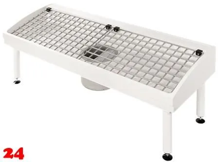 KWC PROFESSIONAL Sirius Miranit Schuh-und Stiefelreinigungsanlage SIRW721A aus Mineralgranit fr 2 Reinigungspltze