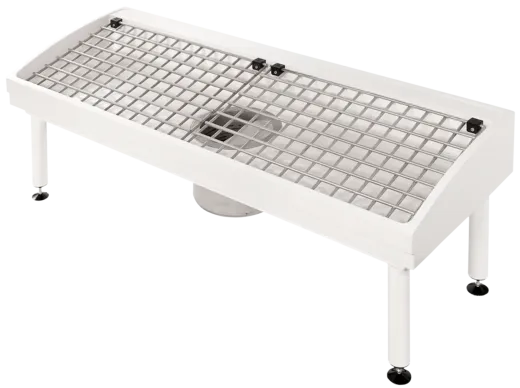 KWC PROFESSIONAL Sirius Miranit Schuh-und Stiefelreinigungsanlage SIRW721A aus Mineralgranit fr 2 Reinigungspltze