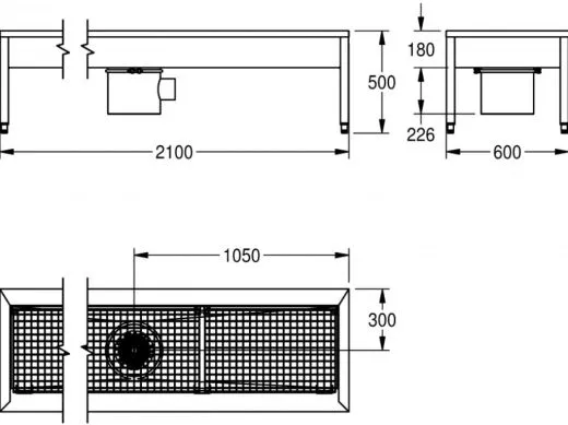KWC PROFESSIONAL Sirius Schuh-und Stiefelreinigungsanlage SIRX731C zur Wandmontage mit 3 Reinigungspltzen