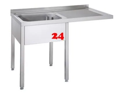 AfG Splcenter (1200x600) auf Unterbau VSC126L-K-BL Gewerbesple mit verschweitem Untergestell