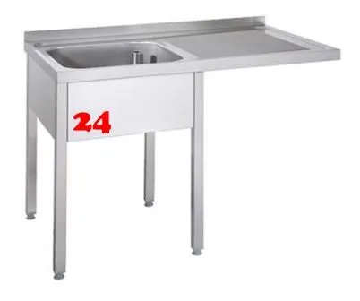 AfG Splcenter (1200x700) auf Unterbau VSC127L-K-BL Gewerbesple mit verschweitem Untergestell