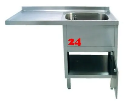 AfG Splcenter (1200x700) auf Unterschrank VSCA127R-BR Gewerbesple mit verschweitem Untergestell