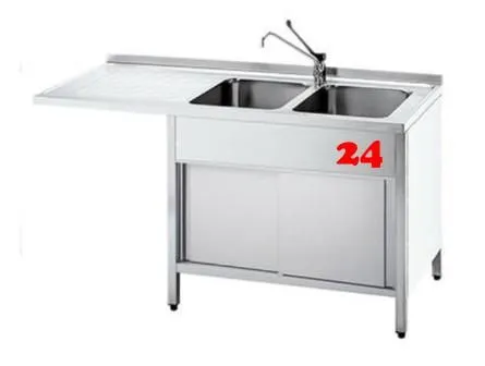 AfG Splcenter (1500x600) auf Unterbau VSCA156R-BR Gewerbesple mit verschweitem Untergestell