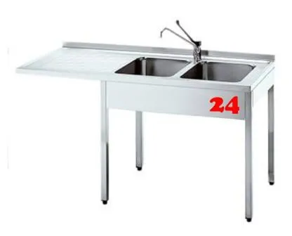 AfG Splcenter (1900x700) auf Unterbau VSC197R-K-BR Gewerbesple mit verschweitem Untergestell