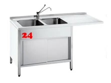 AfG Splcenter (1900x700) auf Unterbau VSCA197L-BL Gewerbesple mit verschweitem Untergestell