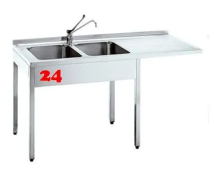 AfG Splcenter (2000x700) auf Unterbau VSC207L-K-BL Gewerbesple mit verschweitem Untergestell