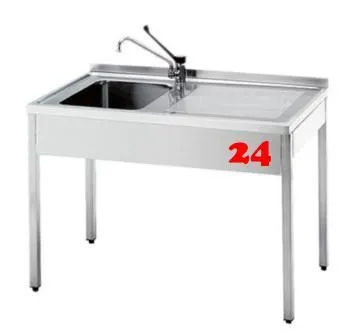 AfG Spltisch (1000x600) auf Unterbau VL1106L-K-BL Gewerbesple mit verschweitem Untergestell