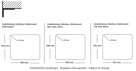 BERNUS Kchensple Cubus 500 Soft Einbausple Edelstahl 3 in 1 mit Flachrand Siebkorb als Stopfenventil