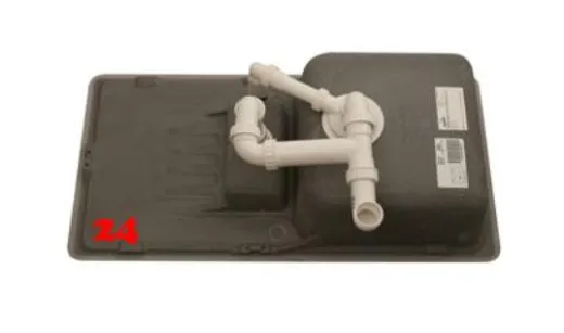 BLANCO Ablaufgarnitur 1 x 3,5'' Sieb - 1 x 1,5'' Sieb ohne Ablauffernbedienung runder berlauf Komplett Serie: Favos, Logo-Box,Multi-Box, Octagon, Style-Box (230149)