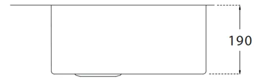 BERNUS Kchensple Cubus 540 SOFT Edelstahlsple Flachrand / Flchenbndig mit Hahnlochbank und Siebkorb als Stopfenventil