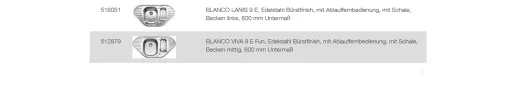 BLANCO Ablaufgarnitur 3,5'' Sieb mit Ablauffernbedienung ohne berlauf (2x - 1x nicht verschliebar) Ablaufgarnitur Komplett Serie: Lanis, Viva (217835)