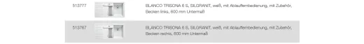 BLANCO Ablaufgarnitur 2 x 3,5'' Sieb mit Ablauffernbedienung berlauf rund Ablaufgarnitur Komplett Serie: Sigma, Trisona (219982)