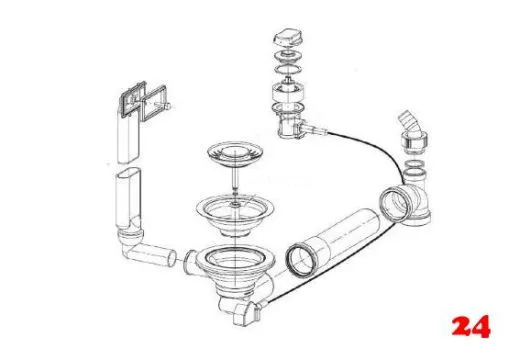 FRANKE Ablaufgarnitur 1x 3,5" Siebkrbchen mit Ablauffernbedienung inkl. Drehknopf 1x berlauf rechteckig Serie: Ariane, Armonia, BMX, Compact, GAX, Quadrant (1120006249) update 1120680185
