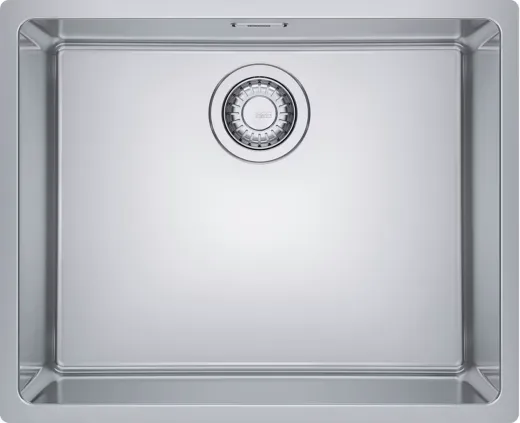 FRANKE Kchensple Maris MRX 210-50 Edelstahlsple Slimtop / Flchenbndig mit Siebkorb als Drehknopfventil